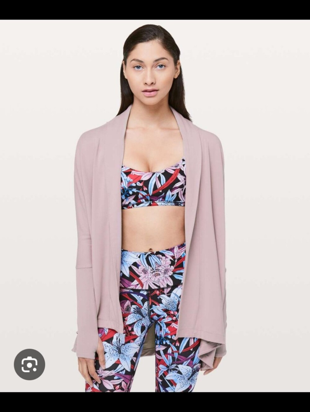 Lululemon Back In Action Wrap In Smoky Blush Sz 6